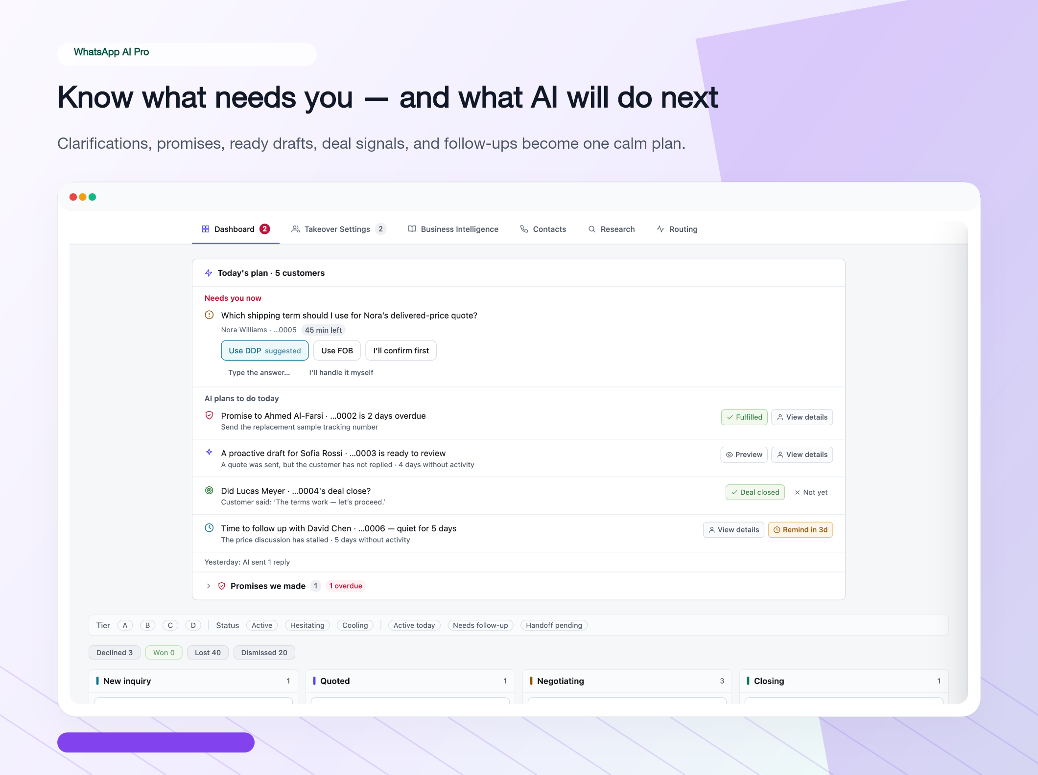 Panel AI Nexus — monitorea todos los agentes IA y análisis de conversaciones