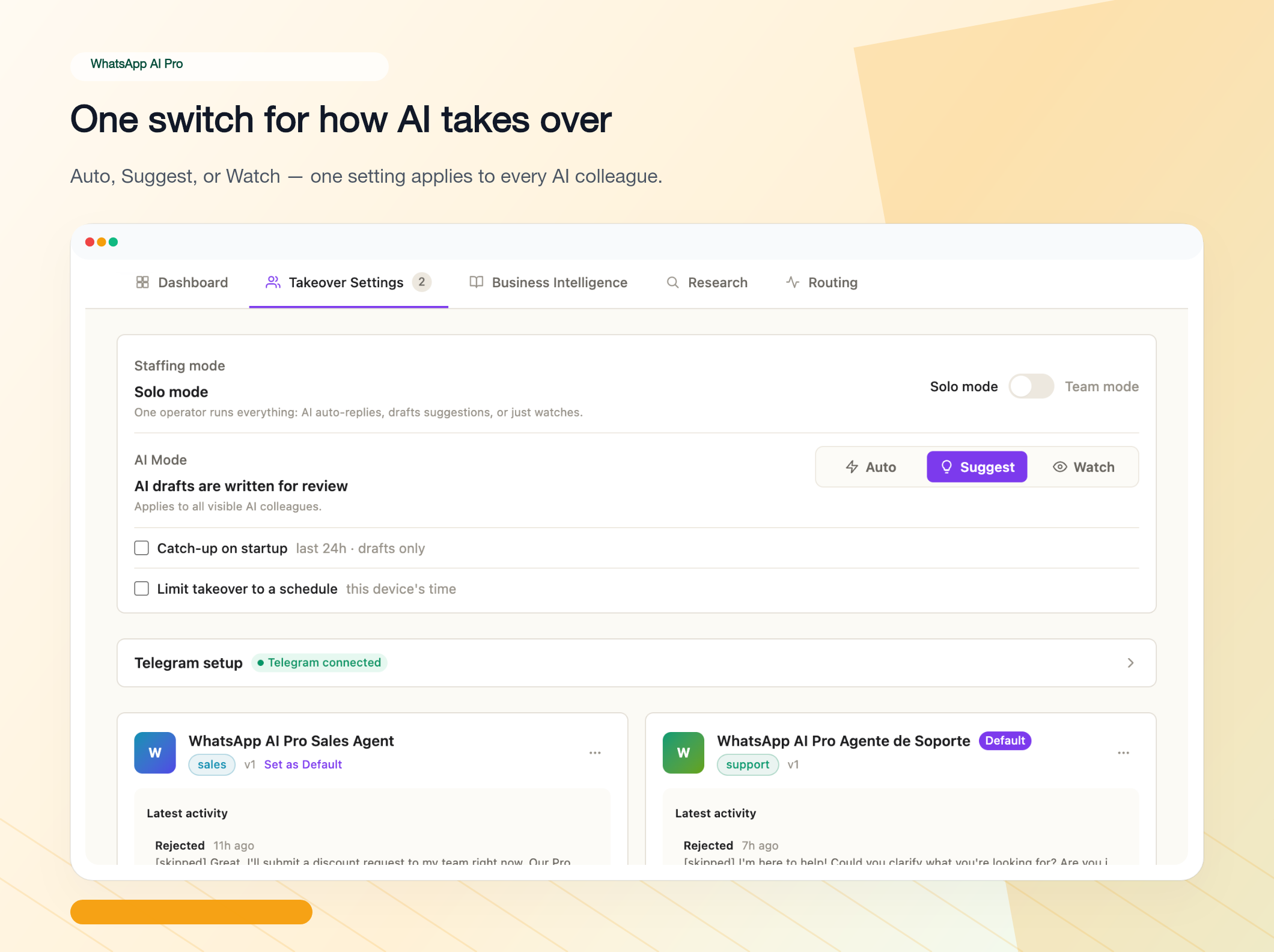 AI employee management — create multiple AI assistants for different roles
